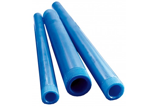 Blaues Rohr ¾", PP, je Meter
