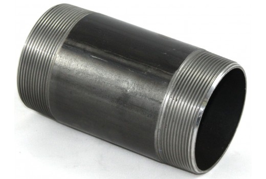 Rohrdoppelnippel, schwarz 3''