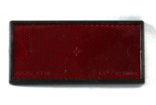 Rückstrahler 105 x 55, rot