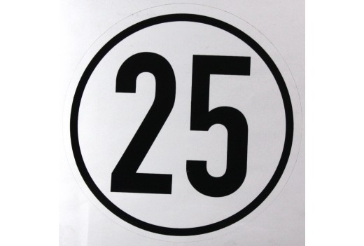 25 km - Geschwindigkeits-