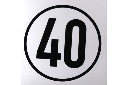 40 km - Geschwindigkeits-
