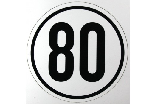 80 km - Geschwindigkeits-