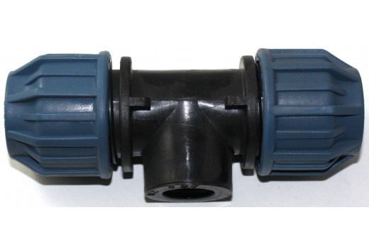 PE-T-Stück 25 x 1/2 ''ig x 25