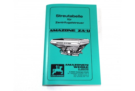 Streutabelle ZA-U