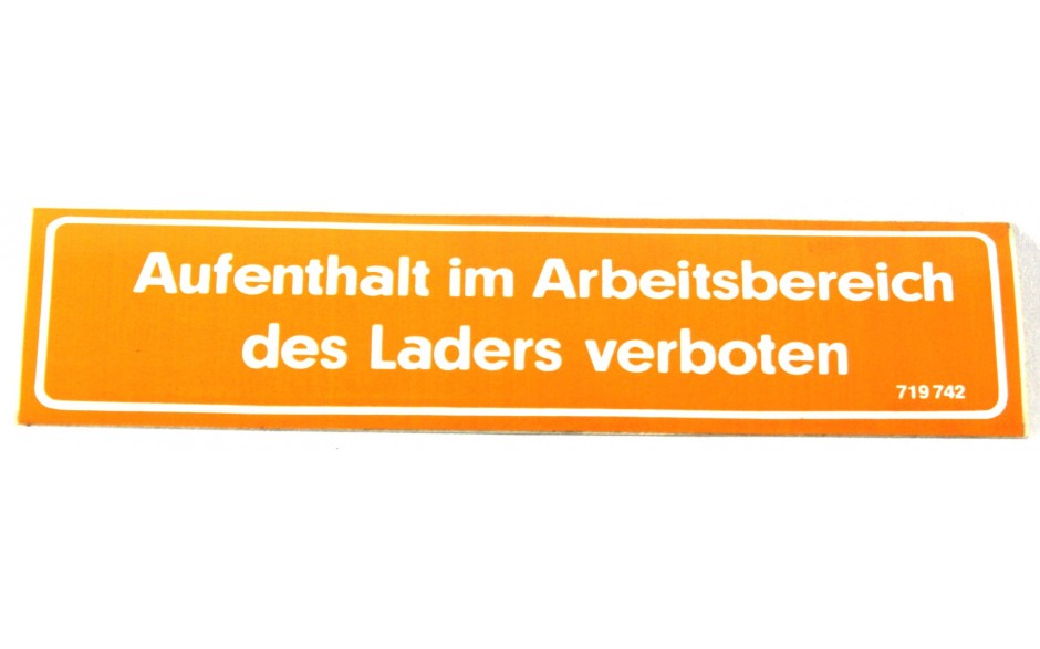 Warnschild - Aufenthalt im