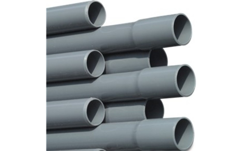 Meter PVC-Druckrohr mit es.