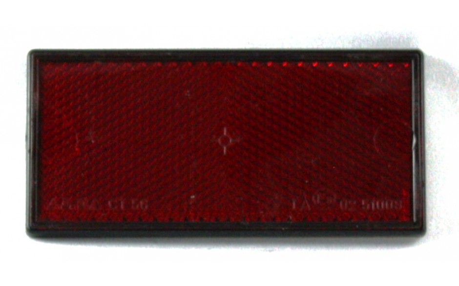 Rückstrahler 105 x 55, rot