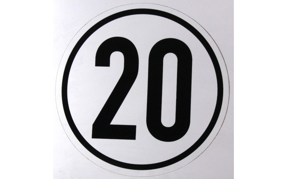 20 km - Geschwindigkeits-