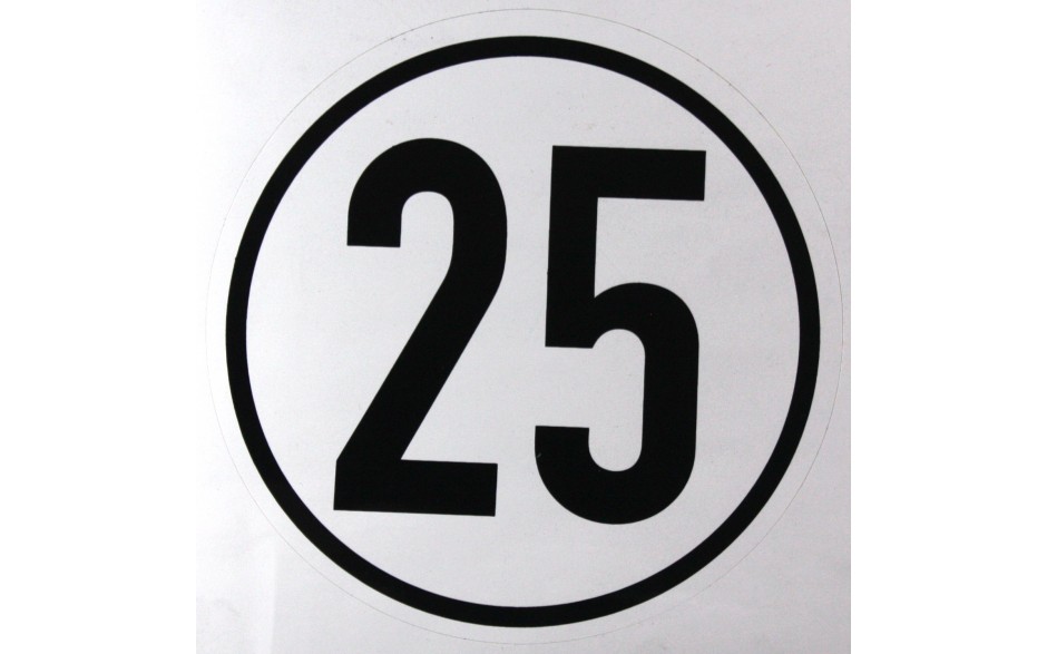 25 km - Geschwindigkeits-