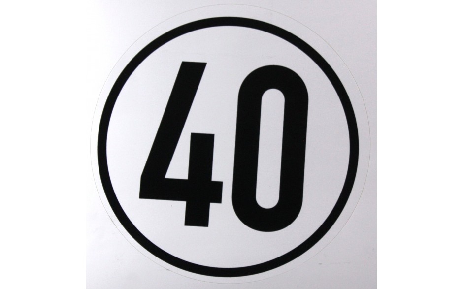 40 km - Geschwindigkeits-
