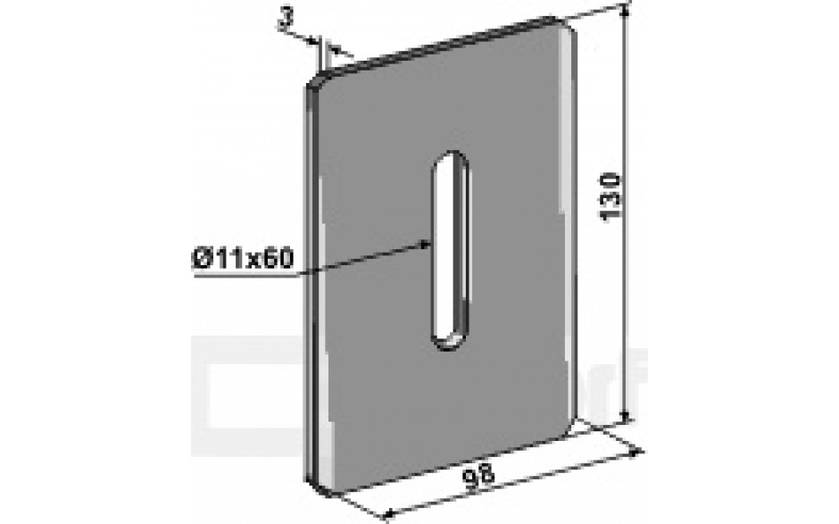 Abstreifer 130 x 98