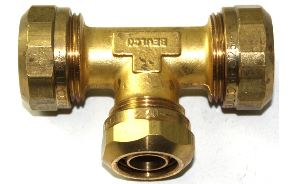 Beulco-MS-T-Stück 3/4x1/2x3/4