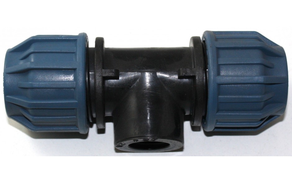 PE-T-Stück 25 x 1/2 ''ig x 25