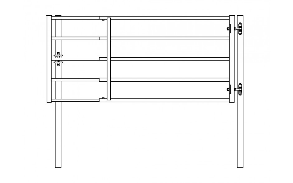 Weidetor C-Profil, vrz. verst.