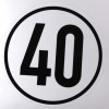 40 km - Geschwindigkeits-